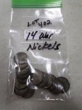Lot of 14 - War Nickels