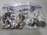Lot of 36 - Nickels, Various Years