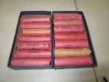 Lot of 14 - Rolls of Pennies, Various Years