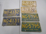 Lot of 6 - Michigan License Plates