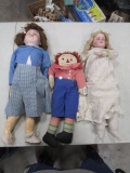 Lot of 3 - Vintage Dolls