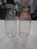 Lot of 2 - Milk Bottles