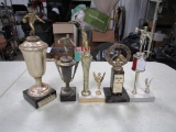 Lot of 5 - Vintage Bowling Trophies