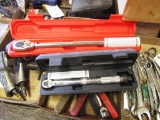 Lot of Torque Wrenches and Socket Organizers