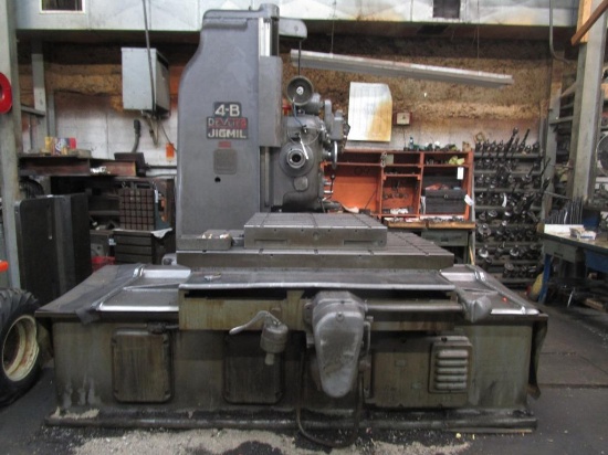 DeVlieg Jig Mill 4-B Horizontal Boring Mill w/Sony Magnescale LM41 Readout & Rotary Table