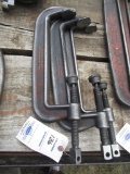 Lot of 3 - USA 10 in. C-Clamps