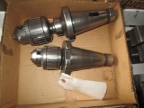 Lot of 2 - Drill Chucks w/50 Taper Holders