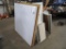 Lot of Peg Board, Metal Shelving, Metal Stand, Metal Frames
