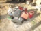 Pallet of Gas Cans & Oil Drain Pans