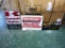 Lot of 3 Signs - Kawasaki, Woods & Brillion