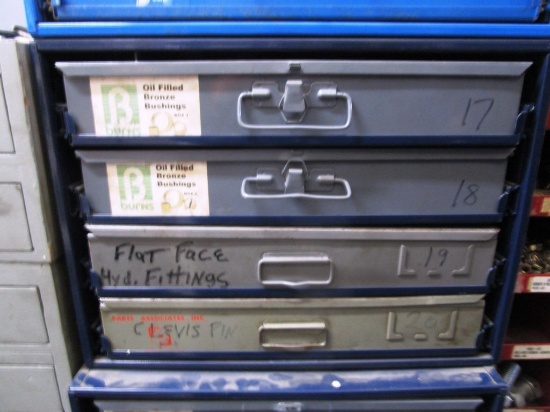 4 Drawer Cabinet w/ Bushings, Hyd. Fittings & Clevis Pins