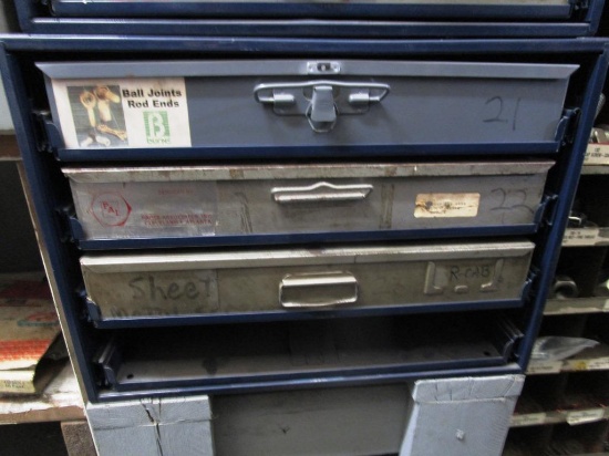 3 Drawer Cabinet w/ Ball Joint Rod Ends, Machine Screws, Sheet Metal Screws