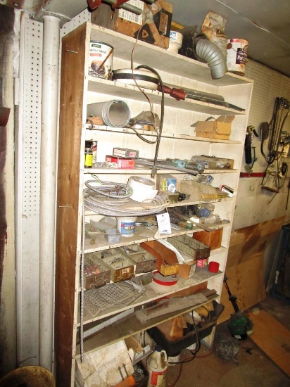 Wood Shelf Contents & Wall Contents