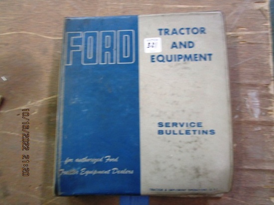 Ford Binder Full of Vintage Ford Service Bulletins - 2000-9000