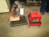 2 Rolling Carts and Fan