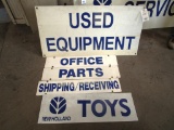 Lot of 5 Misc Dealer Signs