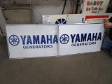 Lot of 2 Yamaha  Metal Signs