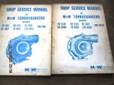 Lot of 2 Shop Service Manuals for M&W Turbochargers