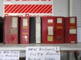 Large Lot of New Holland Parts Manuals - Hay Cond., Rakes, Spreaders, Mixers, Round Balers & MORE