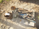 Lot of 3-Point Top Links, Drawbars, Pins & PTO Pump