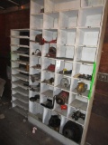 Shelving Unit Full of Parts in Semi Trailer