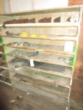 Shelving Unit Full of Parts in Semi Trailer