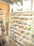 Shelving Unit Full of Parts in Semi Trailer