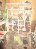 Shelving Unit Full of Parts in Semi Trailer