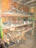 Shelving Unit Full of Parts in Semi Trailer