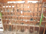 Shelving Unit Full of Parts in Semi Trailer
