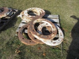 Pallet with 8 Wheel Weights