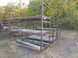Lot of 3 Heavy Duty 9' Steel Racks