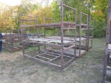 Lot of 3 Heavy Duty 9' Steel Racks