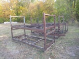 Lot of 3 Heavy Duty 9' Steel Racks