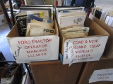 Lot of 2 Boxes - Ford & New Holland Manuals & Binders