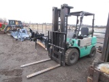 115-16 Mitsubishi 5k lb. Pneumatic Tire Forklift - NO RESERVE