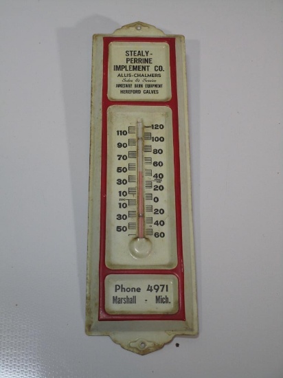 Stealy Perrine Implement Thermometer Allis Chalmers, Marshall, Michigan