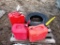 99-456 Pallet w/ Gas Cans and Tire