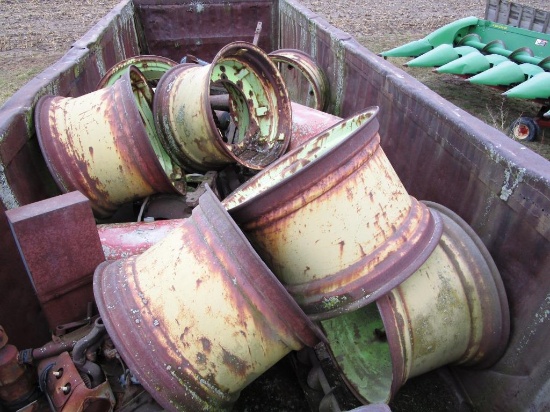 145-13 Lot of (8) 24.5x32 Rims - Came off Steiger Panther III