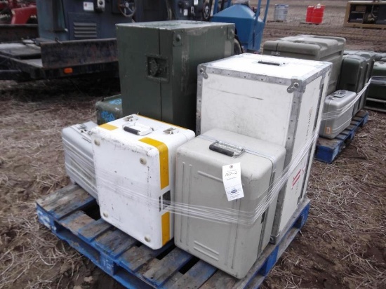 152-2 Lot of Pelican Plastic and Aluminum Storage Cases