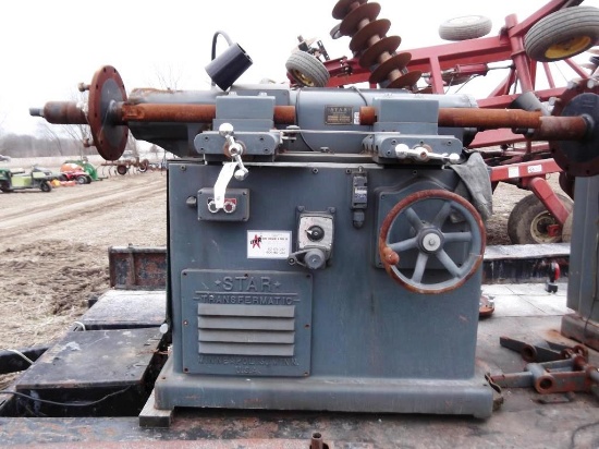 142-1 Star Transfermatic Double Spindle Brake Drum Lathe, Model 53-DS w/ Dust Cabinet 142-6