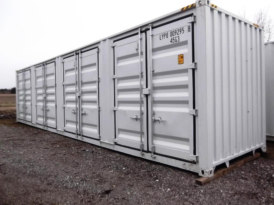 118-1 NEW 40' Shipping Container w/ 4 Side Doors