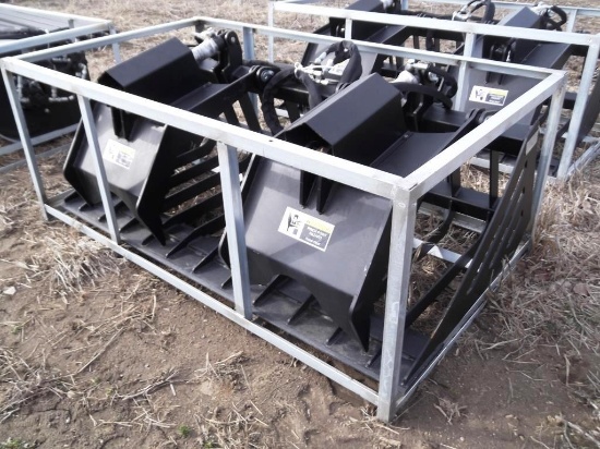 118-9 NEW 72" Skid Steer Grapple