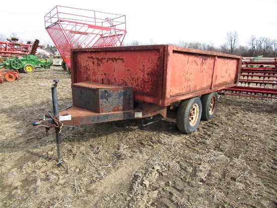 158-1 3 Yard Dump Trailer - Bill of Sale Only