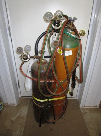 99-444 Set of Oxy/Acetylene Torches on Cart