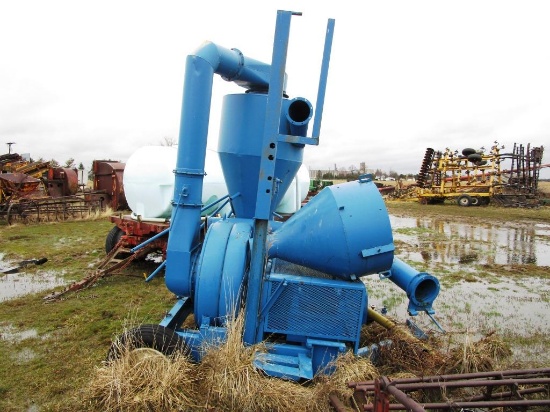 145-17 Dunbar 6" 2 Stage Grain Vac - Needs Air-Lock Rebuild