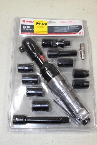 99-84 NEW Jobsmart 3/8 Air Ratchet Set