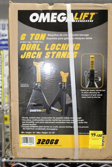 99-120 NEW 6 Ton Jack Stands
