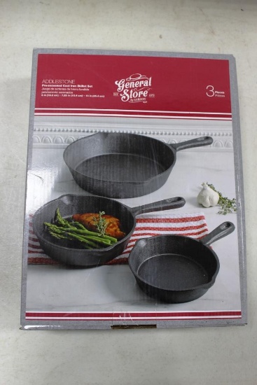 99-140 NEW Cast Iron Pan Set