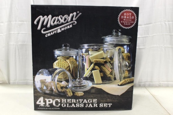 99-142 Mason 4 pc. Countertop Jar Set